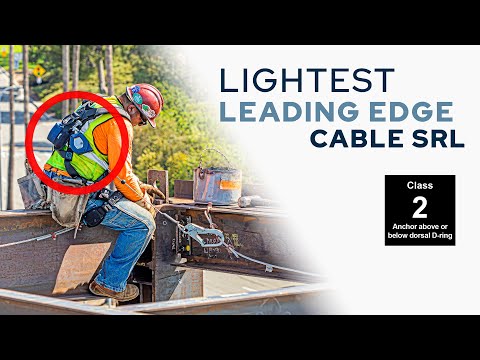 8' FT-X™ Cable Class 2 Leading Edge Personal SRL-P, Twin-leg with Steel Snap Hooks with SpeedLink™ (82808TP1)