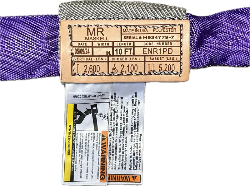 Purple Round Sling WLL 2,600 lbs