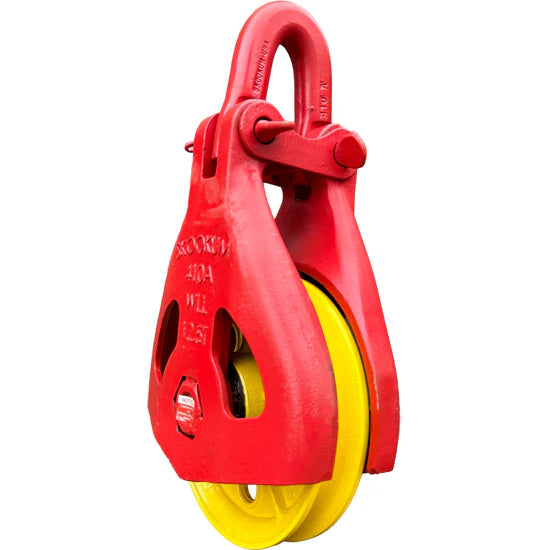 Skookum Ropemaster 8 Ton 10" Half Sided Block with SWIVEL HOOK