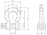 Forged Alloy Fast Lift System Shackle (60008)