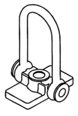 1" Swivel Single Lifting Plate