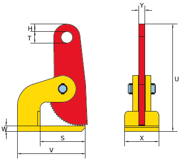 3 Ton FHX Horizontal Lifting Clamp