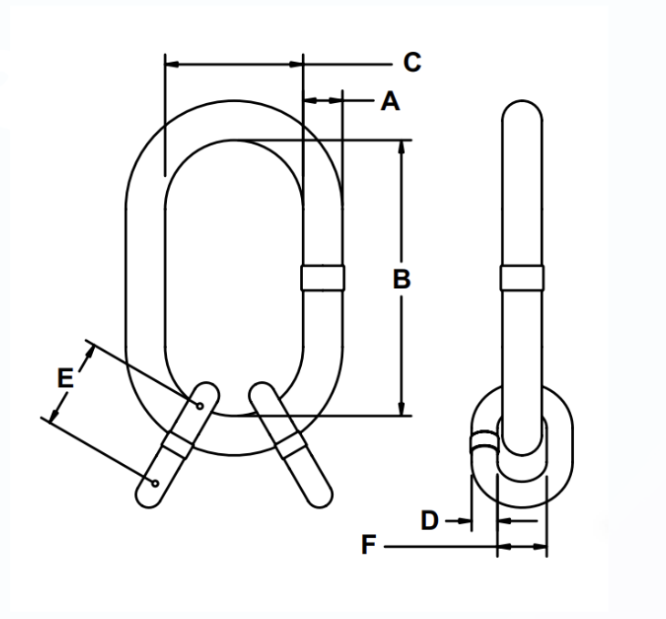 1/2" Sub-Assembly with Chain Links