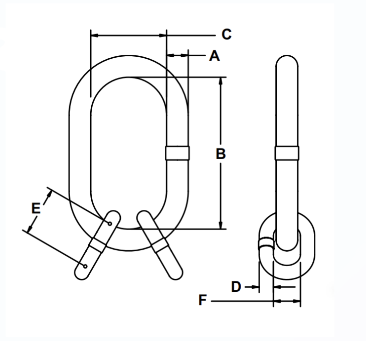 1-1/4" Sub-Assembly with Chain Links