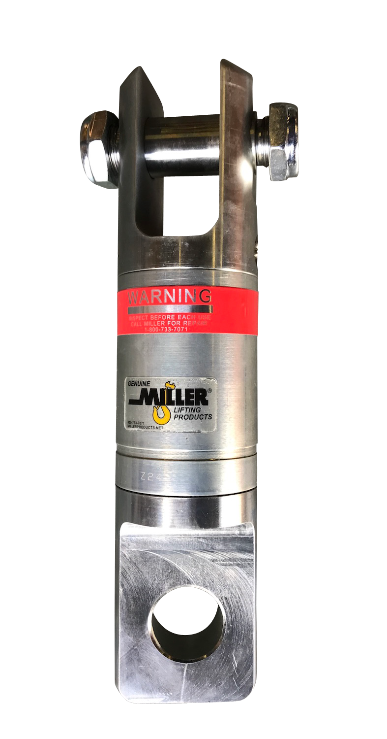 Miller Angular Contact Ball Bearing Swivel Model EE-112 Jaw to Eye WLL 8.5 tons