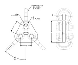 Triangle Equalizer 77,000 lbs WLL (24785)
