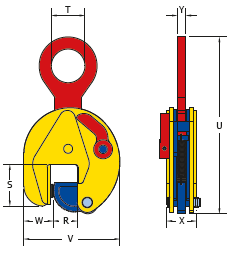 12 Ton TS Vertical Lifting Clamp