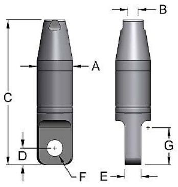 Miller Angular Contact Ball Bearing Swivel Model G-512 Socket to Eye WLL 10 tons
