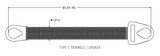 10" Tri-Cho Wire Mesh Sling (WMTC10) (WMTC10-3)