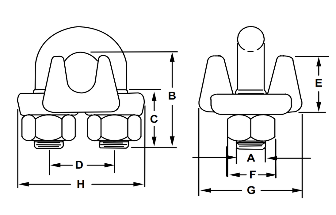 1/8" Wire Rope Clips