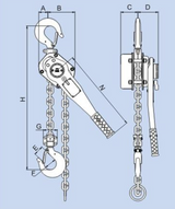1-1/2 Ton x 15' Lever Hoist Black Bear (YL)