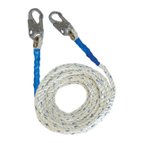 100' Premium Polyester Blend Vertical Lifeline with Double-hooks (8200DH)