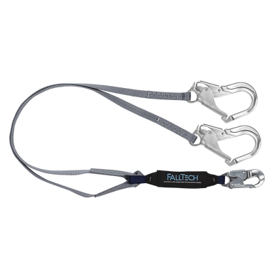 6' ViewPack® Energy Absorbing Lanyard, Double-leg with Aluminum Connectors (826073A)