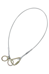 8' Cable Carabiner Sling Anchor with Galvanized Steel Cable (PN 84202D8FT)