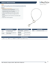 6' Cable Pass-Through Sling Anchor, Coated (PN 7428)