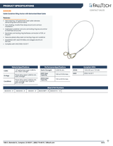 12' Cable Carabiner Sling Anchor with Galvanized Steel Cable (PN 84202D12)