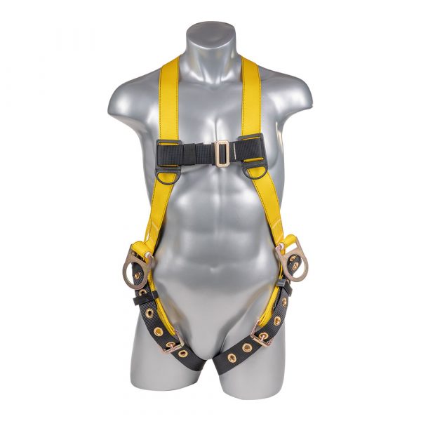 HARNESS 3PT., GROMMET LEGS AND BACK/SIDE D-RINGS, YELLOW COLOR (H11210105)