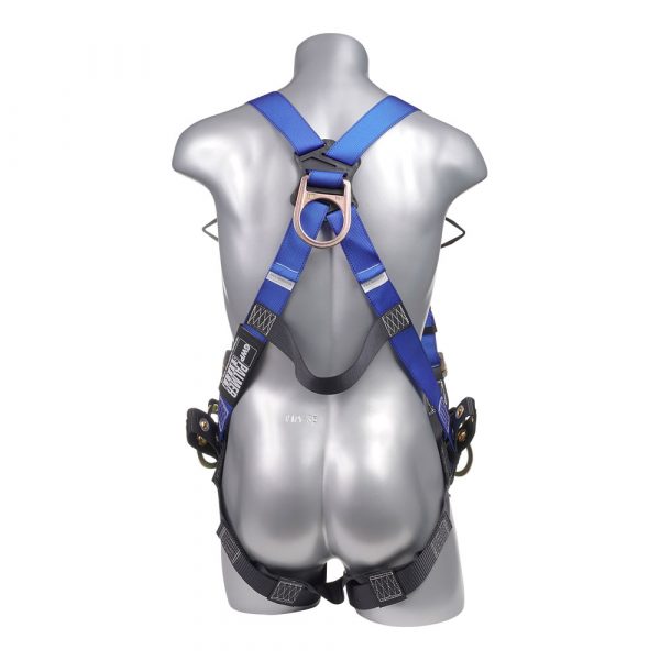 HARNESS 5PT., BACK, FRONT AND SIDE D-RINGS, GROMMET LEGS, BLUE COLOR (H212111031)