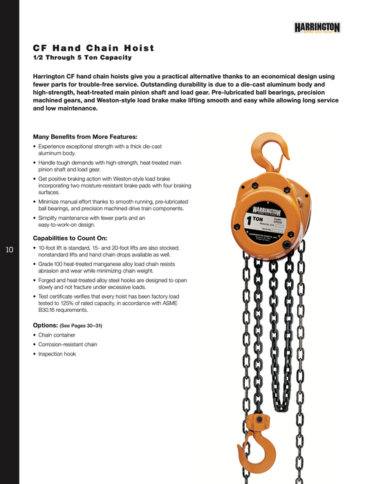 Harrington CF Hand Chain Hoist