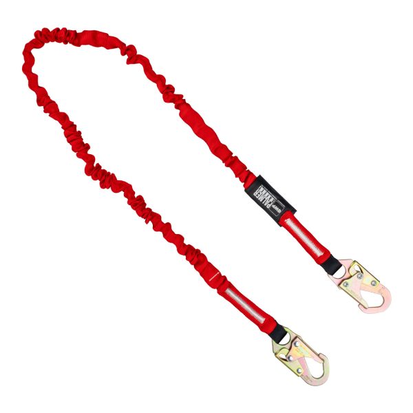 LANYARD 6 FT. INTERNAL SHOCK, SMALL HOOK, SINGLE LEG.