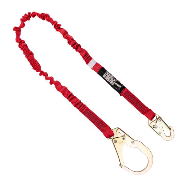 LANYARD 6 FT. INTERNAL SHOCK, REBAR HOOK, SINGLE LEG.